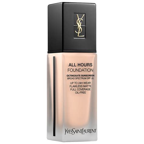 ysl all hours foundation spf20|YSL foundation all hours review.